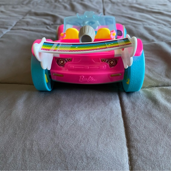 2016 Hot Pink Barbie Convertible Car Stars Rainbow Small Plastic Fun - Picture 4 of 12